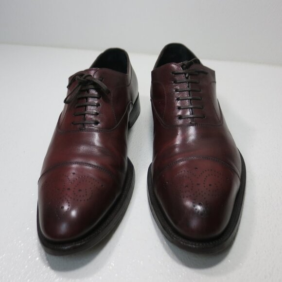 Vintage Salvatore Ferragamo Leather Dress Footwear Oxford Shoes Mens Footwear 11 - Picture 5 of 7